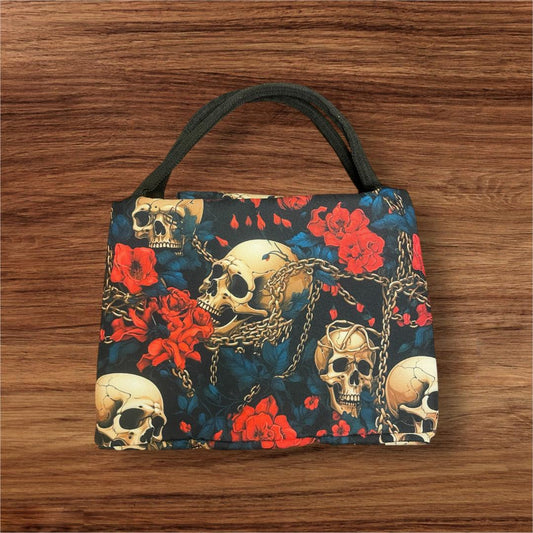 Rose and Skull Lunch Bag